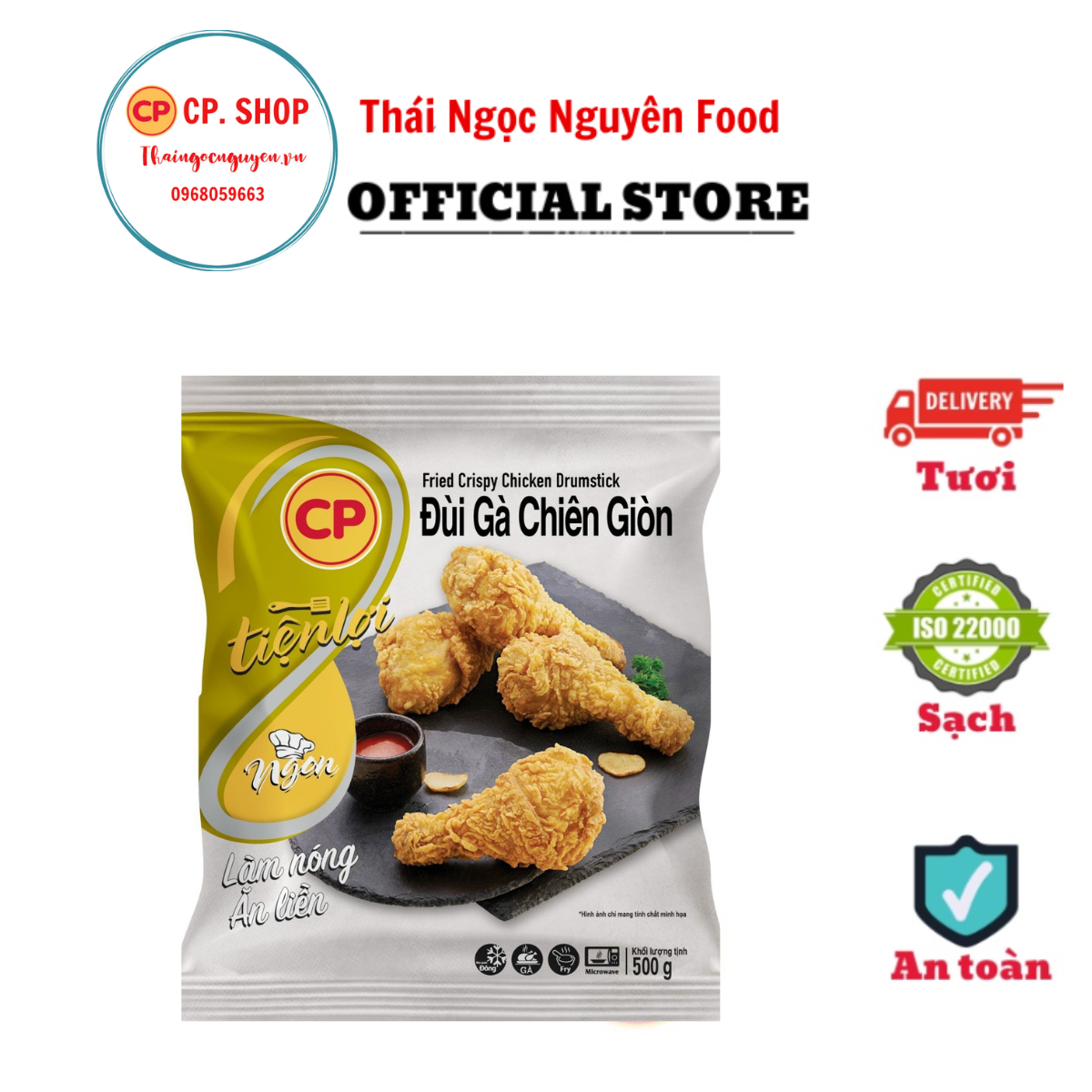 Đùi Gà Chiên Giòn Cay/ Không Cay 500G (4 cái)