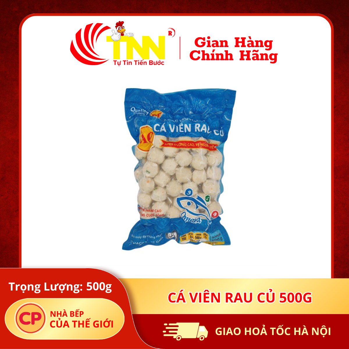 Cá viên Rau củ 500g