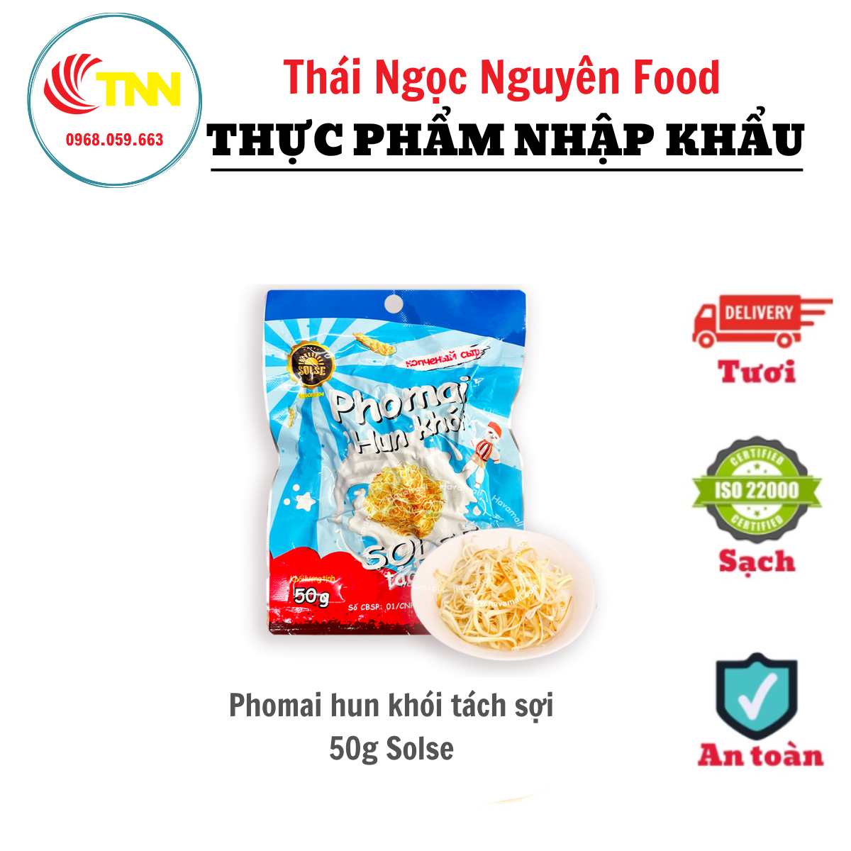 Phomai Hun Khói Tách Sợi 50g Solse