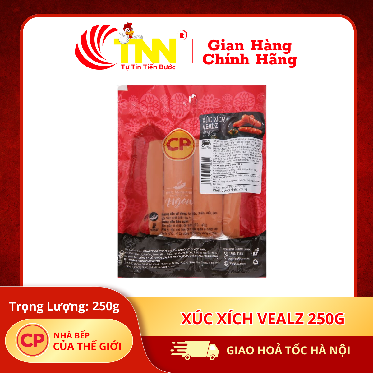 Xúc xích Vealz 250g