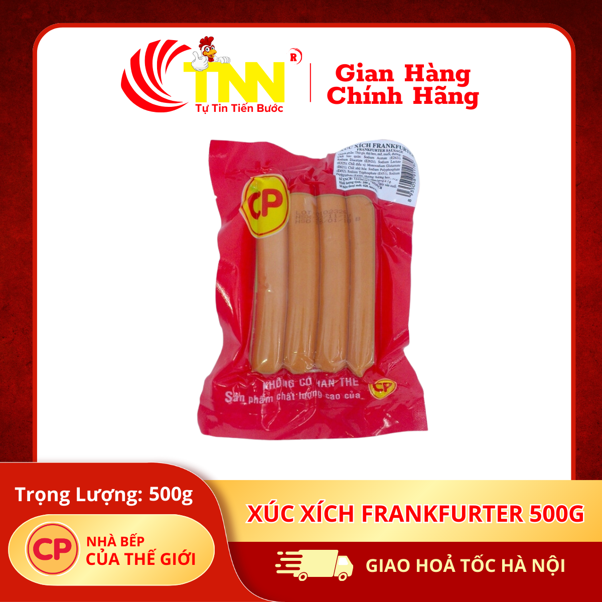 Xúc xích Frankfurter 500g