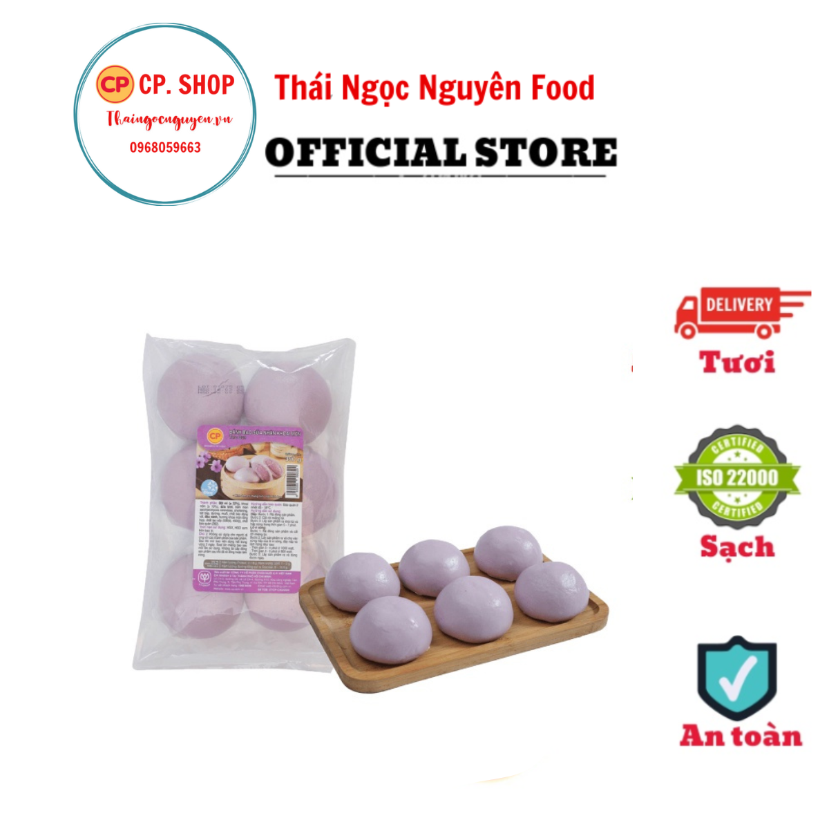 Bánh Bao Khoai Môn 390G (6 cái)