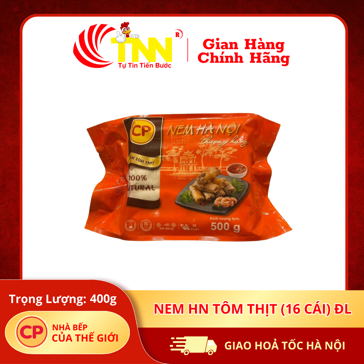 Nem HN tôm thịt 400g (16 cái) ĐL