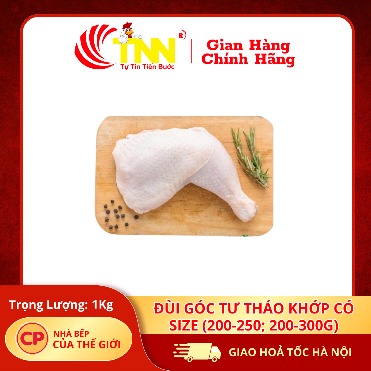 Đùi góc tư tháo khớp có size(200-250; 200-300g)