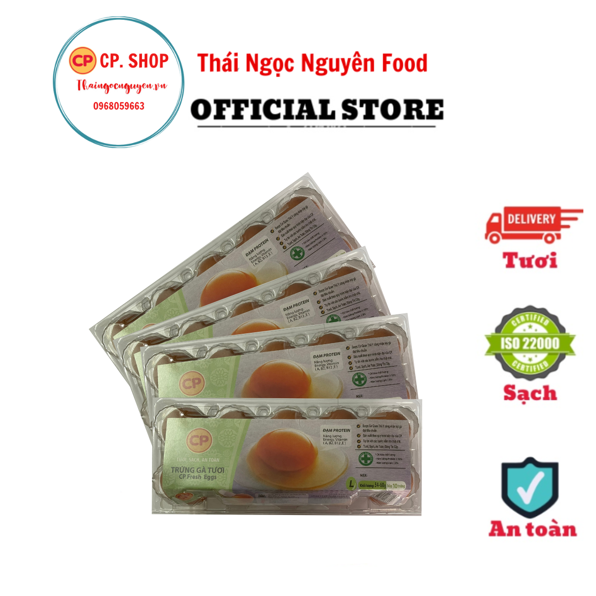 Trứng gà hộp 10 số 03