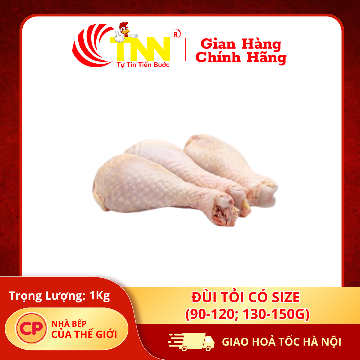 Đùi tỏi có Size (90-120; 130-150g)