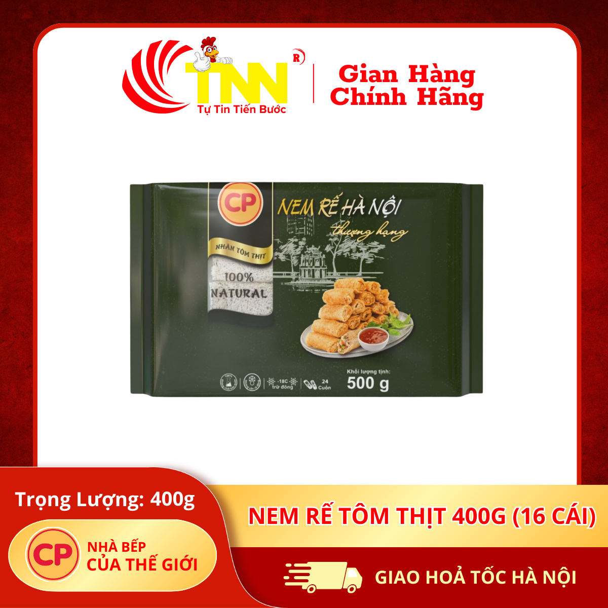 Nem Rế tôm thịt 400g (16 cái) ĐL