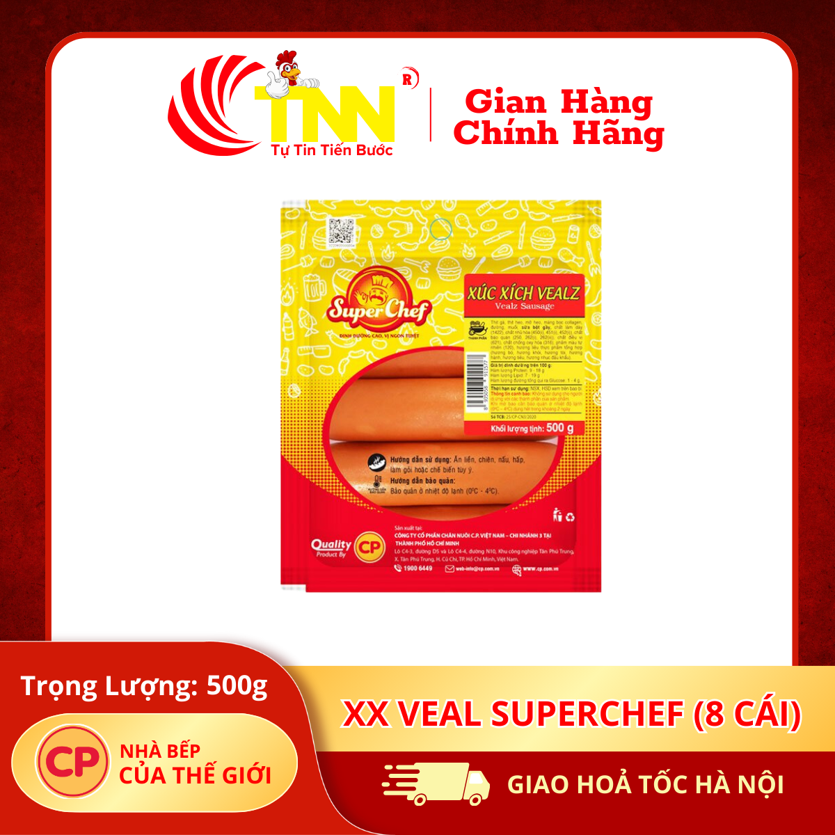 Xx Veal Superchef 500g (8 cái)