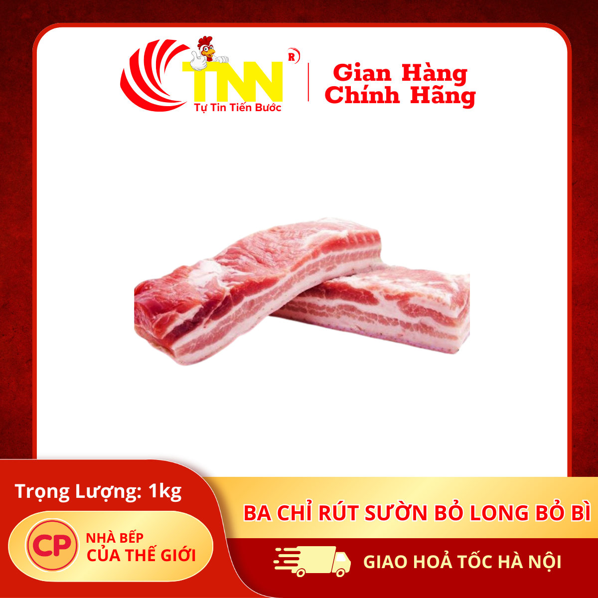 Ba chỉ rút sườn bỏ long