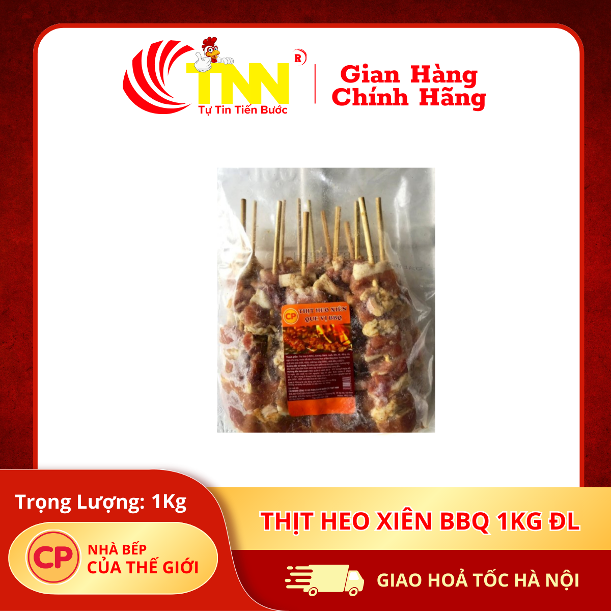 Thịt heo xiên BBQ 1Kg ĐL