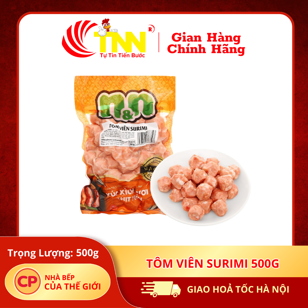 Tôm viên Surimi 500G